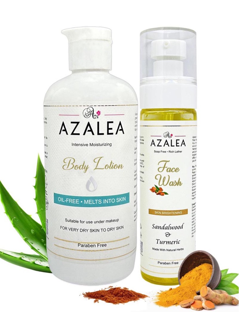 Azalea Daily Moisturising Body Lotion and Face Wash Bundle