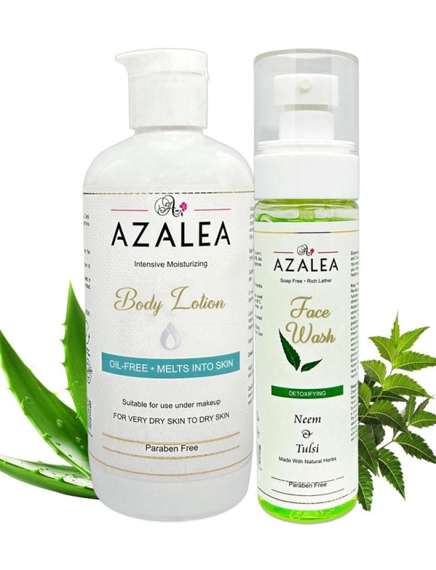 Azalea Daily Moisturising Body Lotion and Face Wash Bundle