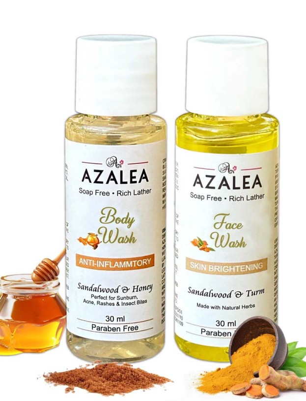 Azalea Face Wash and Body Wash Travel - Size Combo Offer