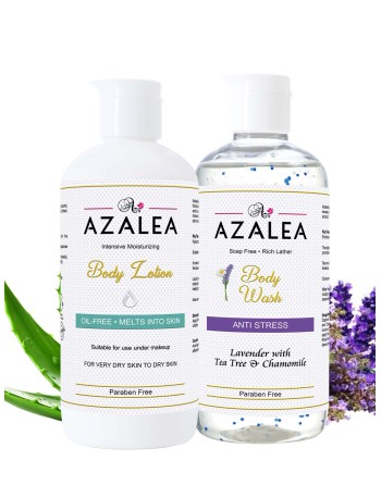 Azalea Daily Moisturising Body Lotion + Body Wash - Hydration duo!