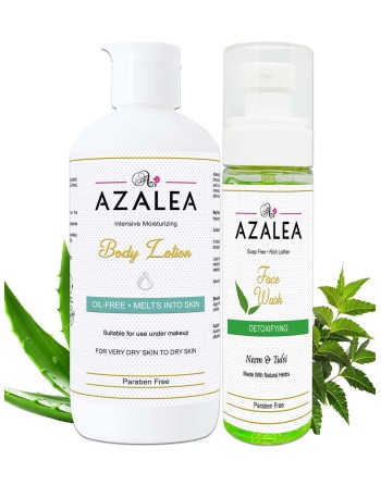 Azalea Daily Moisturising Body Lotion and Face Wash Bundle