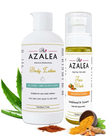 Azalea Daily Moisturising Body Lotion and Face Wash Bundle