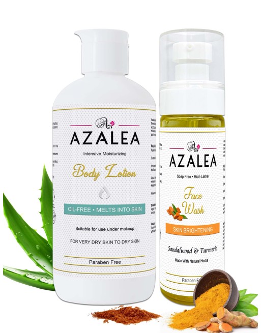 Azalea Daily Moisturising Body Lotion and Face Wash Bundle